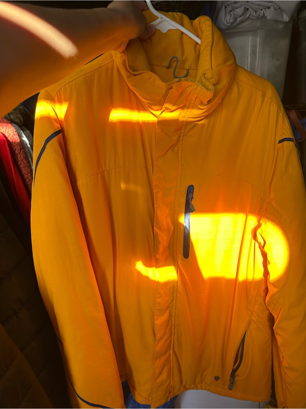 Land’s End Hiking Trail Yellow Men's Jacket size Medium